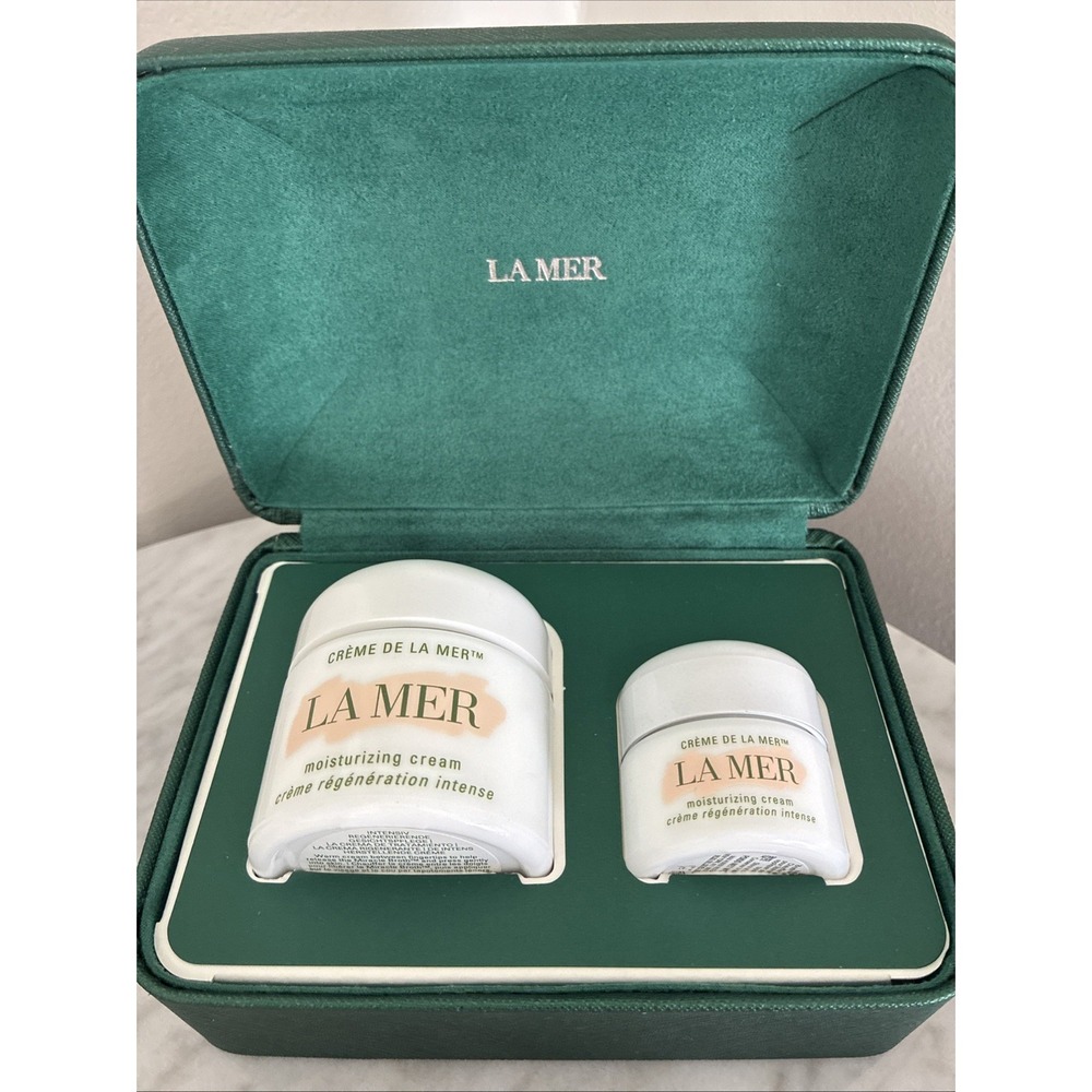 La Mer Creme de la Mer Set 2oz and 0.5oz Duo $490 Value.